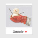 Search for red mitten stickers Snowman