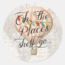 Search for map baby shower stickers Hot air balloon