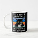 Search for i hate people mugs Cat