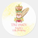 Search for birthday luau stickers Tiki party