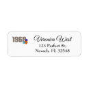 Search for purple and aqua return address labels Orange