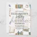 Search for library card birthday invitations Vintage