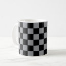 Search for black checkers mugs Chequered