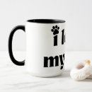 Search for paw prints on my heart mugs Lover