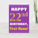 Search for 22nd birthday cards 22 years old