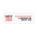 Search for class of return address labels Graduation