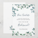 Search for watercolor bridesmaid cards Greenery