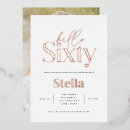 Search for rose gold and white birthday invitations Simple