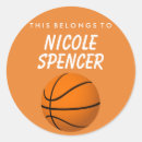 Search for orange basketball stickers Kids