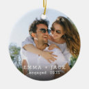 Search for cute couple christmas tree decorations Engagement keepsake