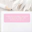 Search for white pink return address labels Girly