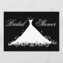Search for silhouette bridal shower invitations Black and white