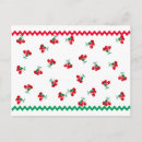 Search for vintage cherries postcards Red