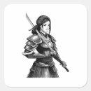 Search for warrior woman stickers Fighter