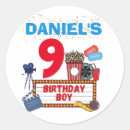 Search for movie birthday party stickers Cinema