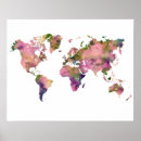Search for pink world map posters Maps