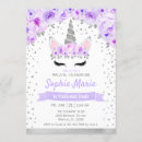 Search for silver unicorn invitations Watercolor