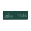 Search for mountain wedding return address labels Green