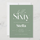 Search for green 60th birthday invitations Minimal