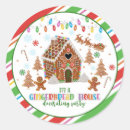 Search for gingerbread house stickers Decorating party