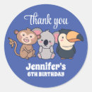Search for monkey boy birthday stickers Cute baby animals
