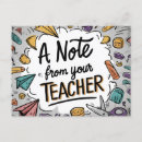 Search for teacher welcome postcards Student