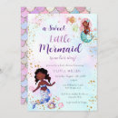 Search for african american mermaid baby shower invitations Under the sea