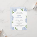 Search for hydrangea rehearsal dinner invitations Dusty blue