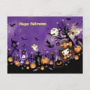 Search for cute halloween greeting postcards Jack o lantern