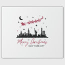 Search for new york christmas wrapping paper Merry
