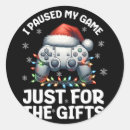 Search for video gamer stickers Merry christmas