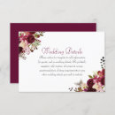 Search for burgundy wedding reception invitations Details