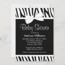 Search for zebra print baby shower invitations Modern
