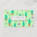 Search for cactus business cards Greenery
