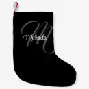 Search for initial christmas stockings Black