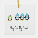 Search for penguin christmas tree decorations Cold