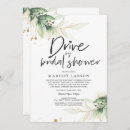 Search for drive by bridal shower invitations Greenery