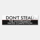Search for the government hates competition bumper stickers Humour