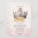 Search for crown 1st birthday invitations Fairytale