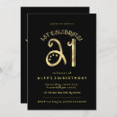 Search for golden 21st birthday invitations Twenty first