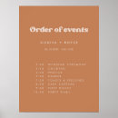 Search for order of events wedding posters Modern simple