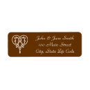 Search for celtic wedding return address labels Heart