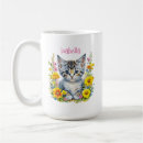 Search for grey kitten mugs Watercolor