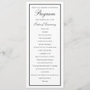 Search for border wedding programs Black and white