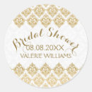 Search for lace bridal shower stickers White