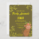 Search for monkey birthday invitations Animal birthday party