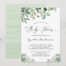Search for romantic baby shower invitations Greenery