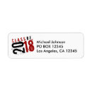 Search for red and black return address labels College