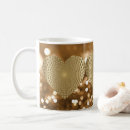 Search for gold glitter heart mugs Valentine