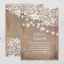 Search for burlap bridal shower invitations String lights